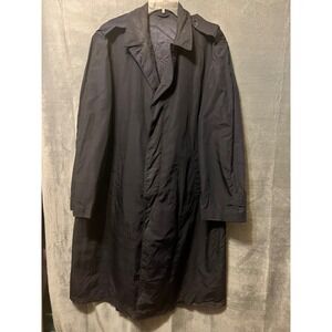 Vintage Vietnam Era US Air Force Trench Coat Small Medium Black Estate
